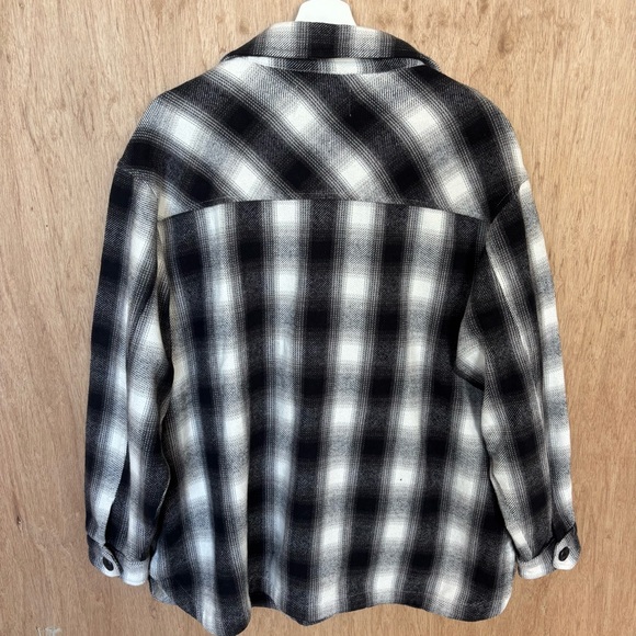 Lucky Brand black and white Plaid Jacket for women size L - Picture 2 of 6
